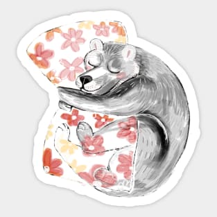 Sleepy Bear Sticker